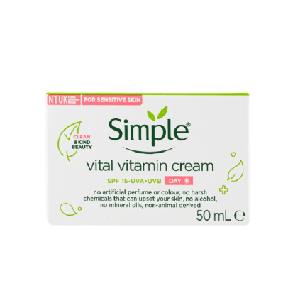 Simple Vital Vitamin Day Cream SPF15 (50ml)