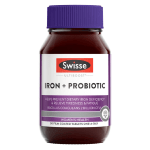 Swisse Ultiboost Iron + Probiotic 30 Tablets Women's Health Relieve Tiredness